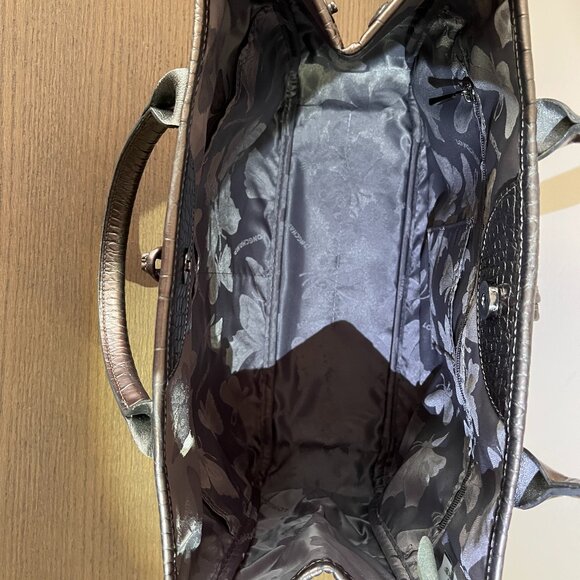 Longchamp Roseau Leather Embossed Crocodile Bag - Picture 4 of 9